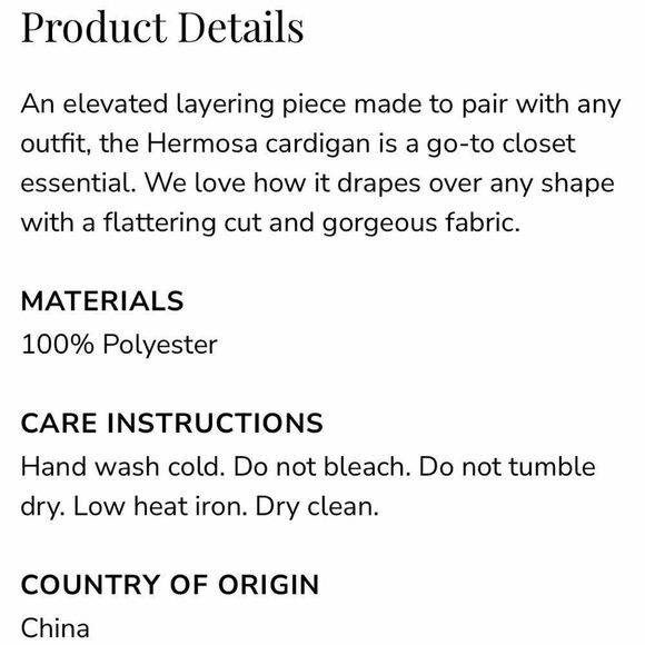 NEW … GENTLE FAWN HERMOSA KIMONO - Picture 8 of 9